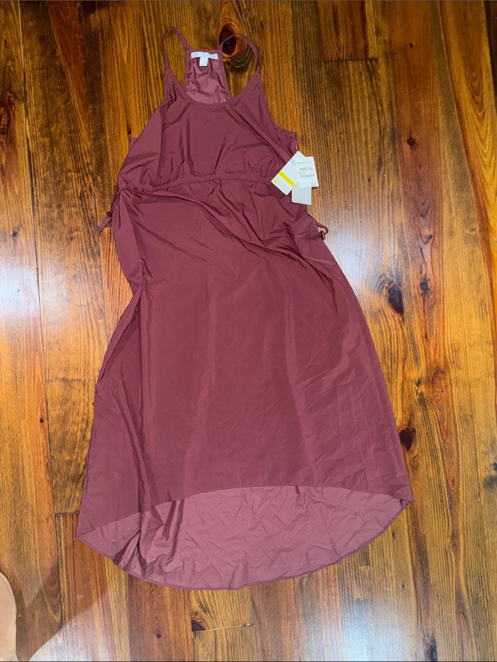 Zella Mauve High-Low Midi Halter Dress - Picture 1 of 3
